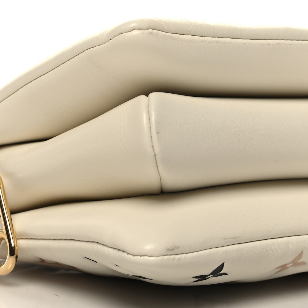 Lambskin Embossed Monogram Tricolor By The Pool Coussin BB Beige