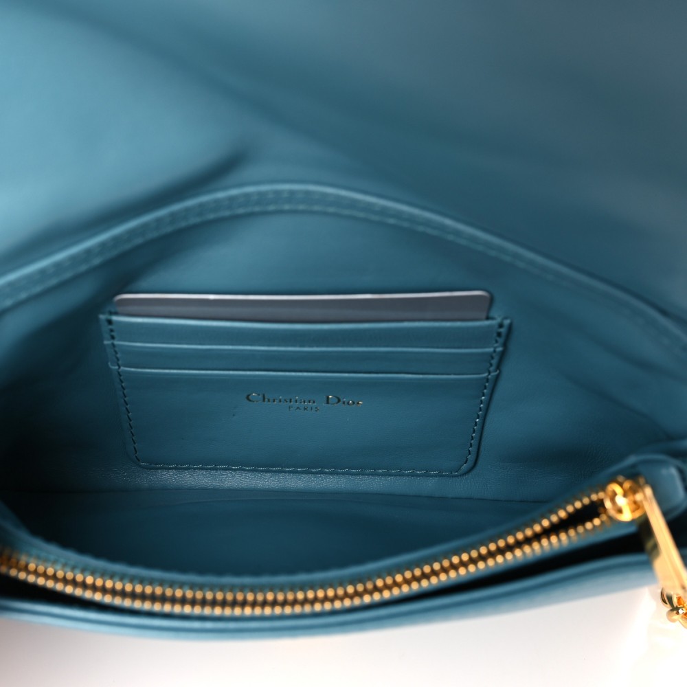 Calfskin Macrocannage Mini Caro Bag Horizon Blue