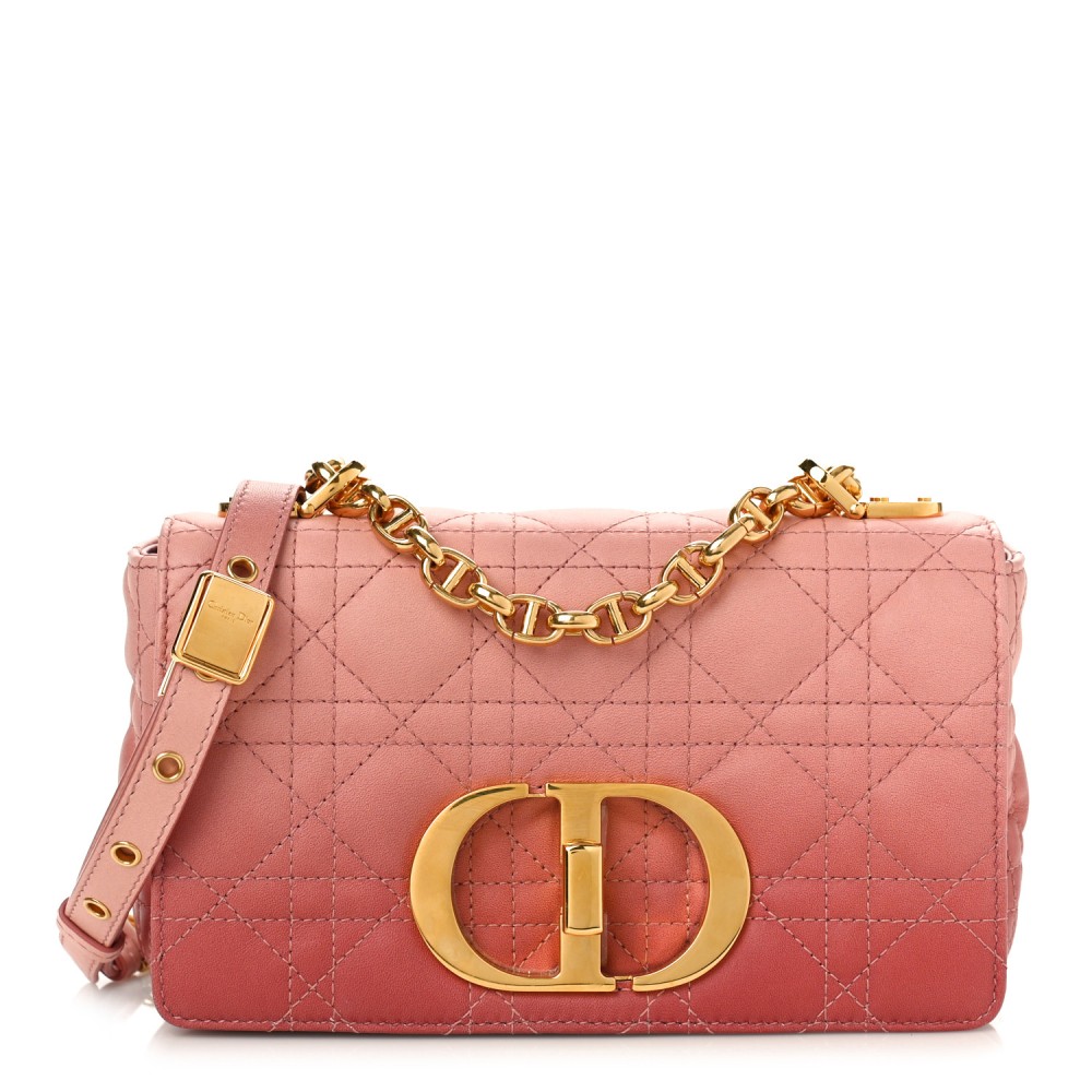 Lambskin Cannage Gradient Small Caro Bag Pink