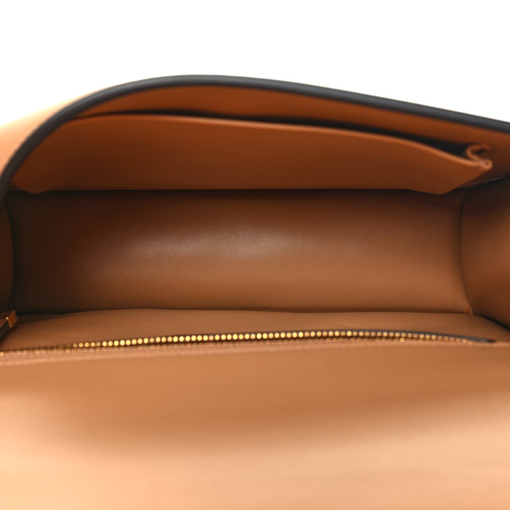 Smooth Calfskin 30 Montaigne Flap Bag Brown