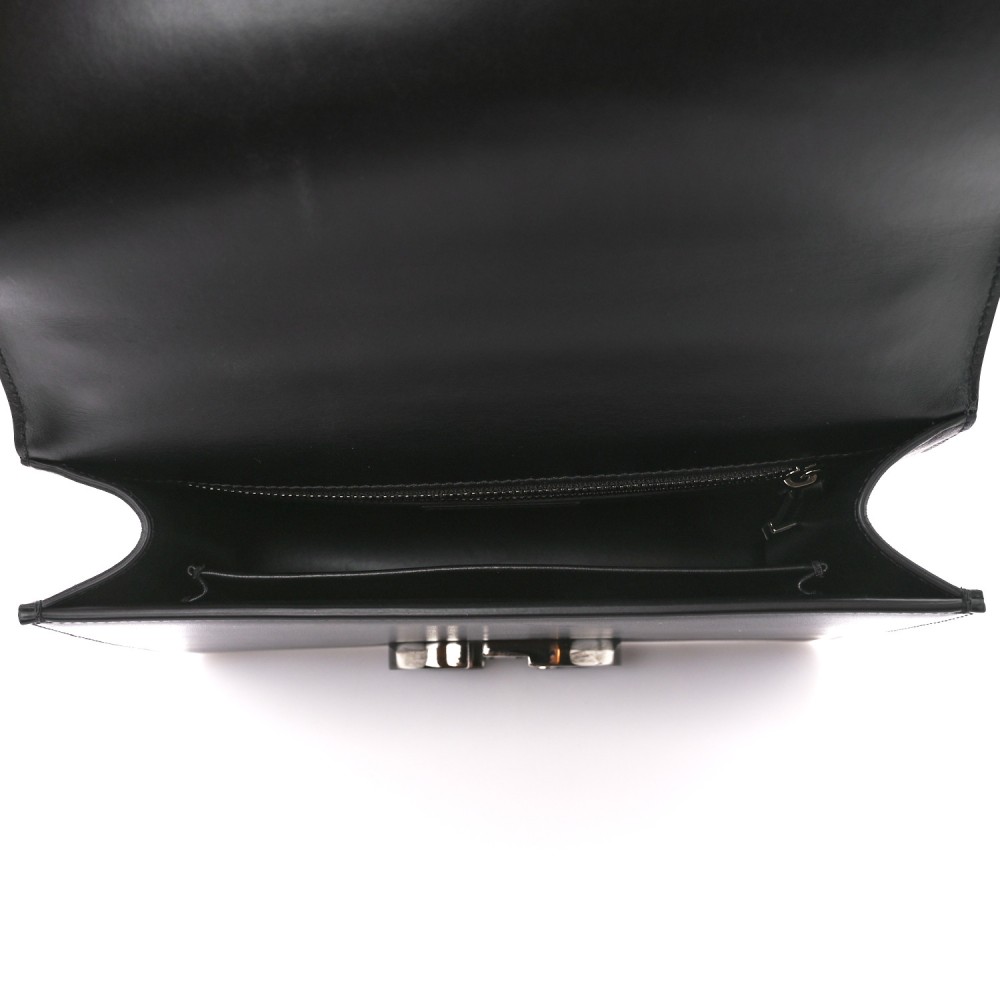 Smooth Calfskin 30 Montaigne Flap Bag Black