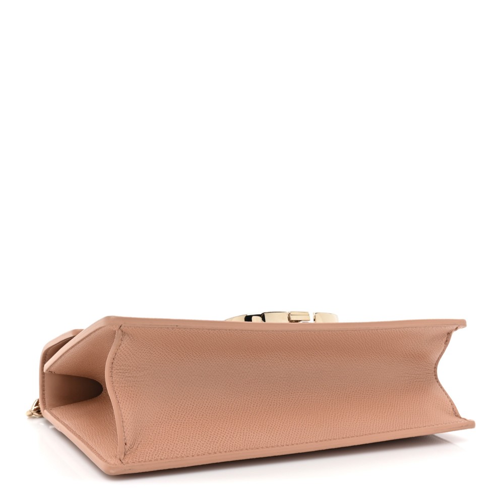 Grained Calfskin 30 Montaigne East West Chain Flap Bag Blush