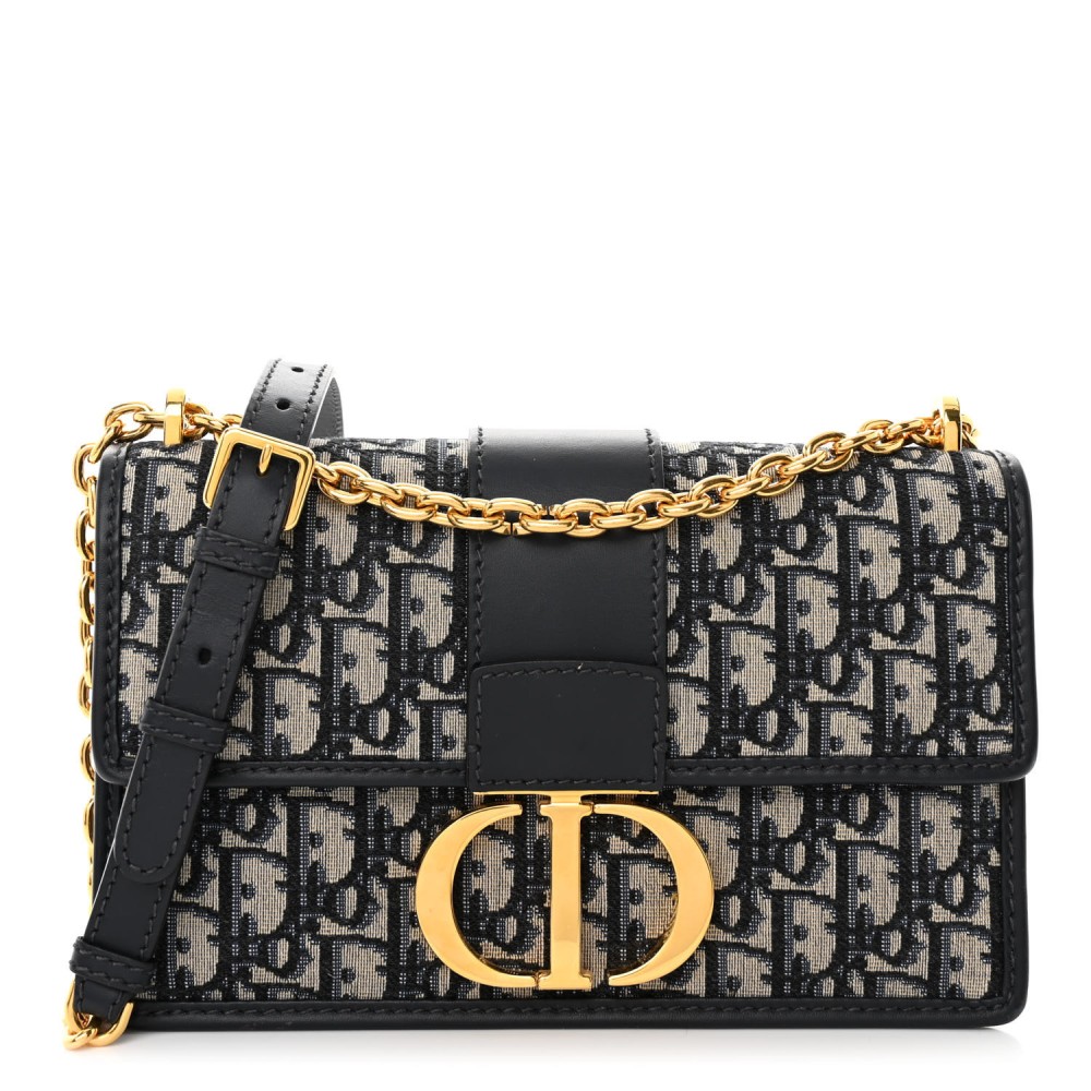 Oblique 30 Montaigne Chain Flap Bag Blue