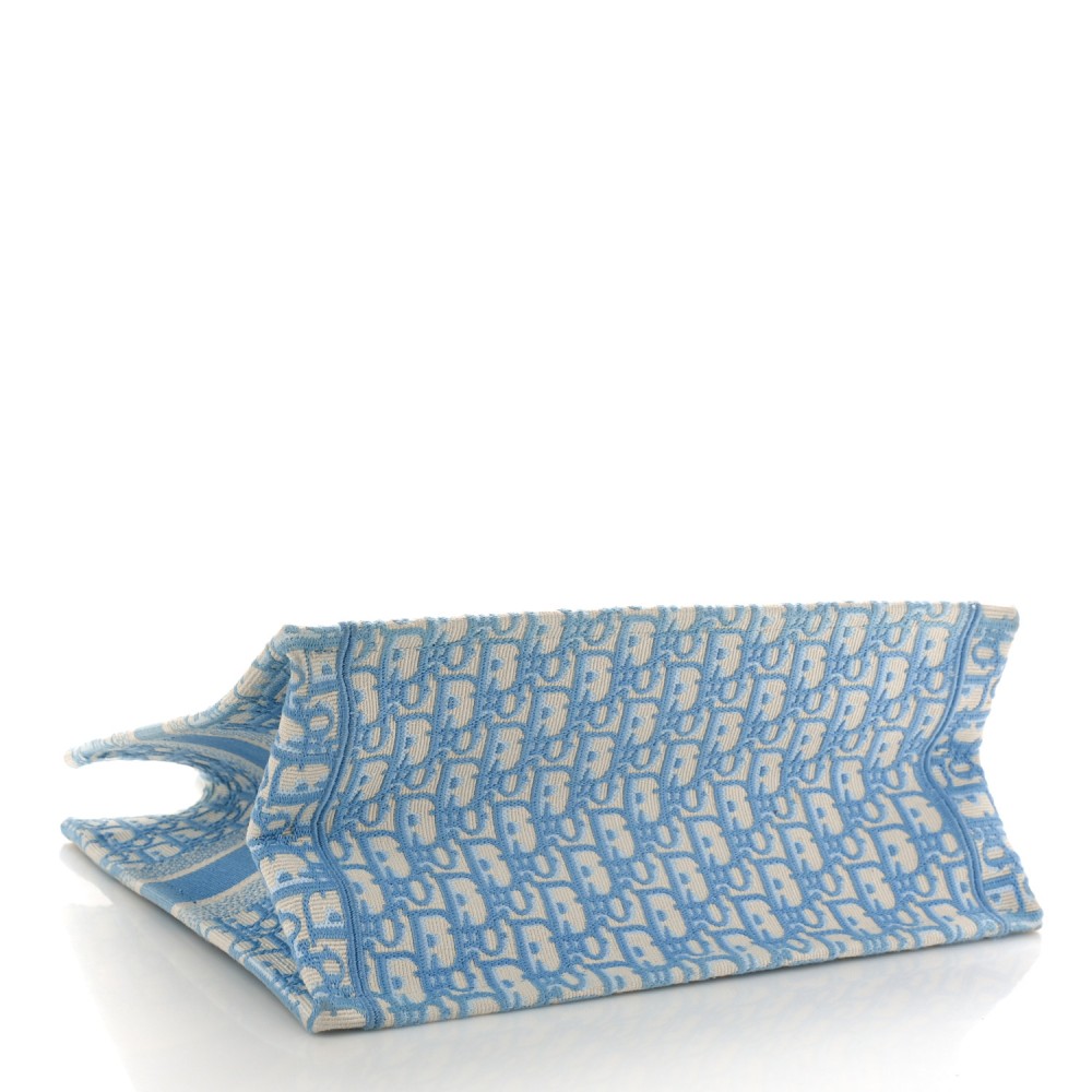 Oblique Medium Book Tote Light Blue