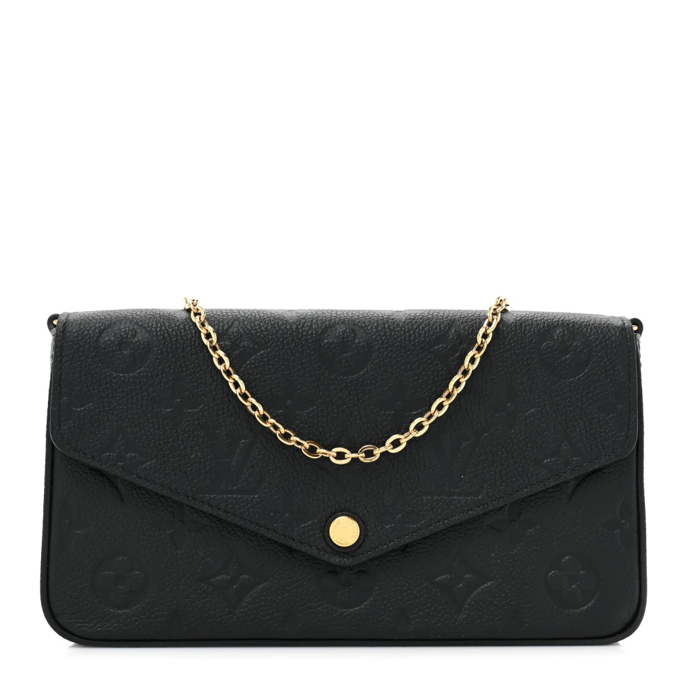 Empreinte Pochette Felicie Chain Wallet Black