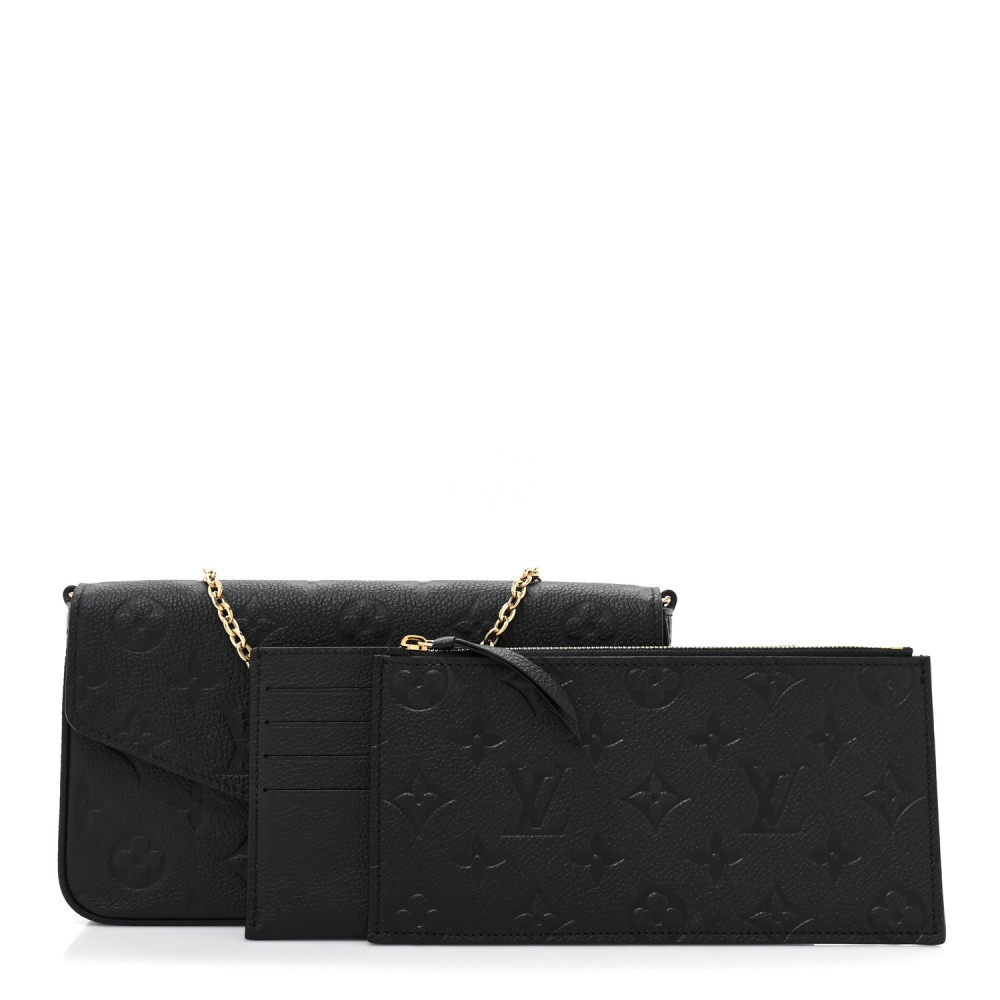 Empreinte Pochette Felicie Chain Wallet Black