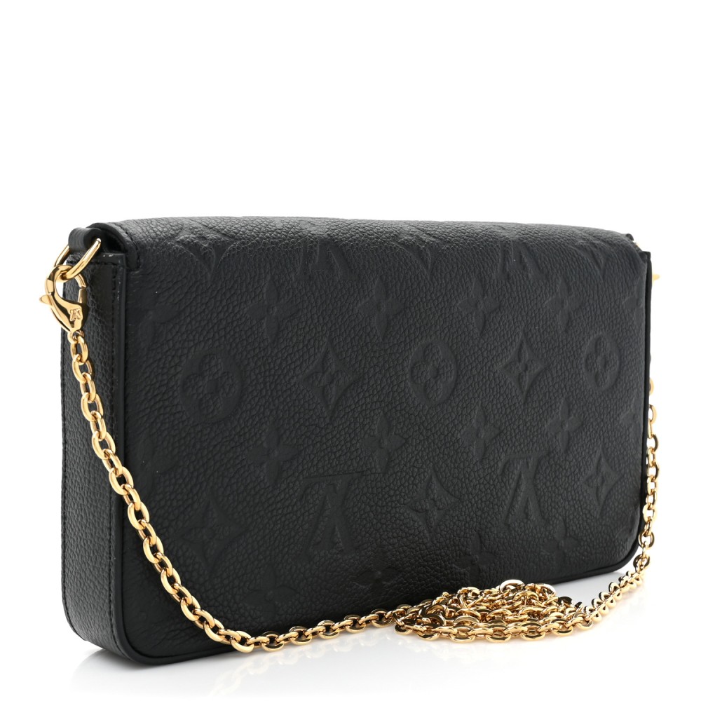 Empreinte Pochette Felicie Chain Wallet Black