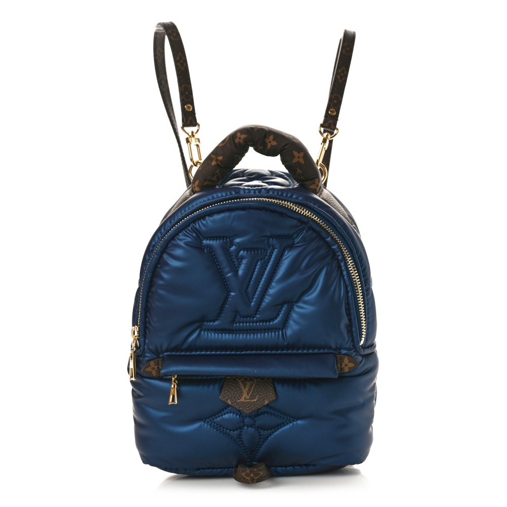 Econyl Mini Monogram Pillow Palm Springs Backpack Mini Navy