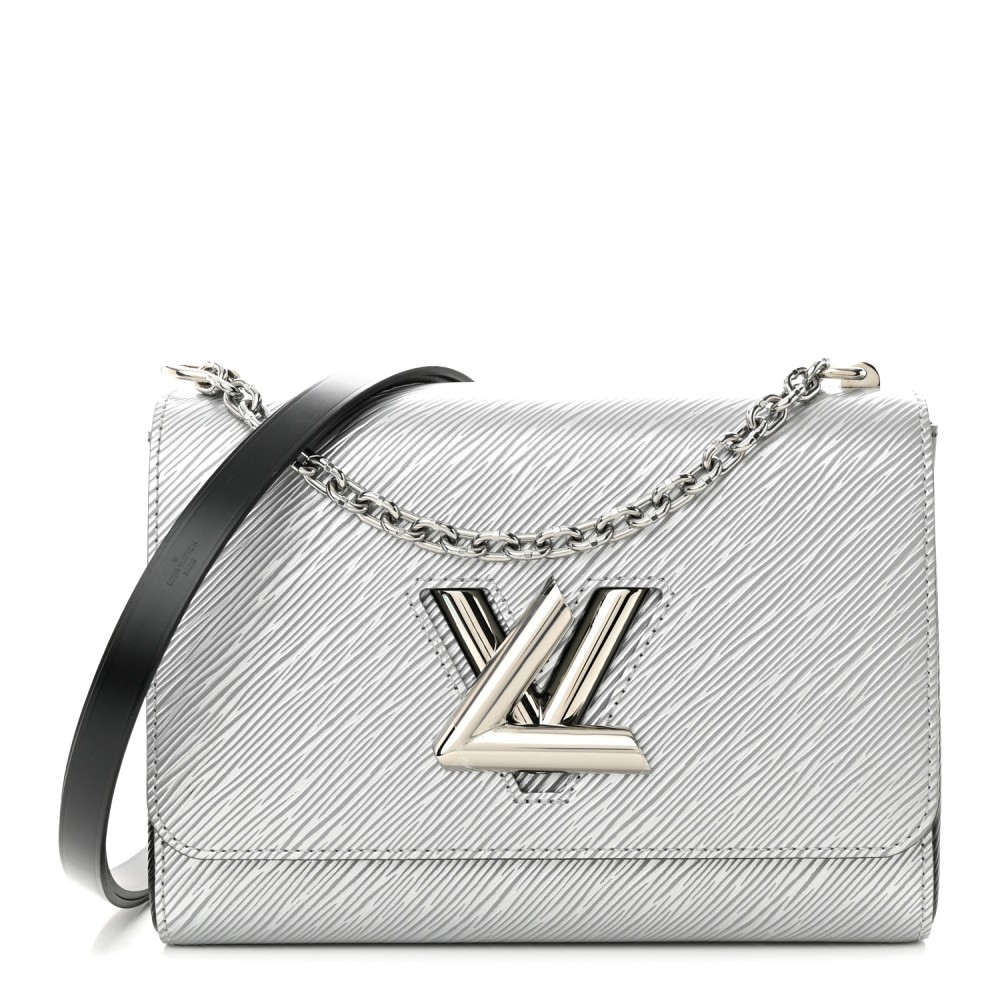 Epi Twist Shoulder Bag MM Argent