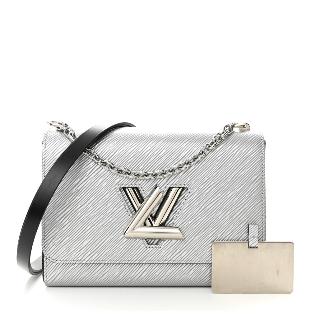 Epi Twist Shoulder Bag MM Argent