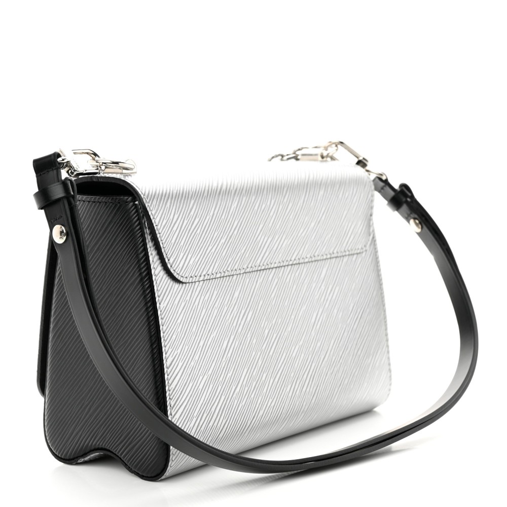 Epi Twist Shoulder Bag MM Argent