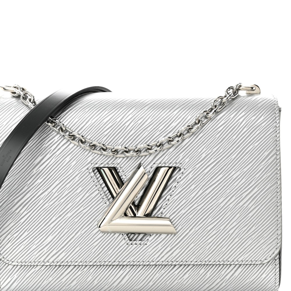 Epi Twist Shoulder Bag MM Argent