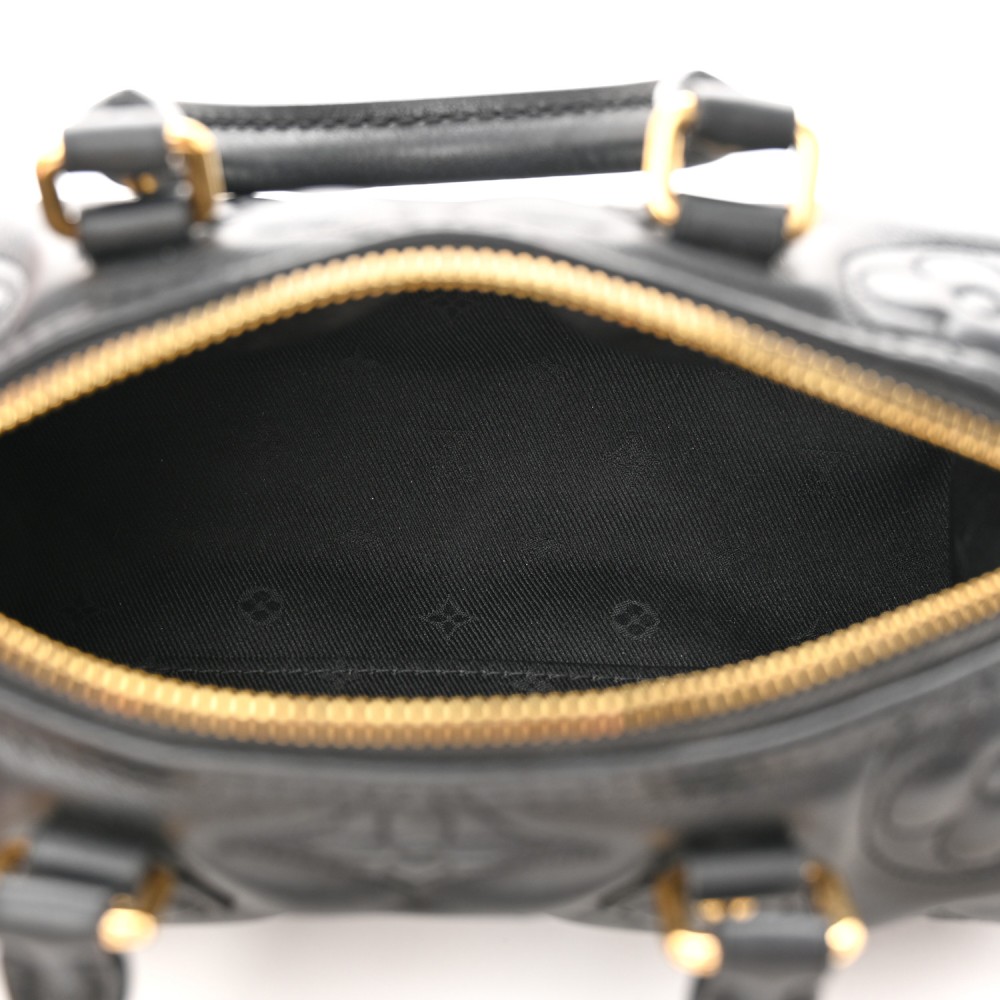 Calfskin Bubblegram Papillon BB Black