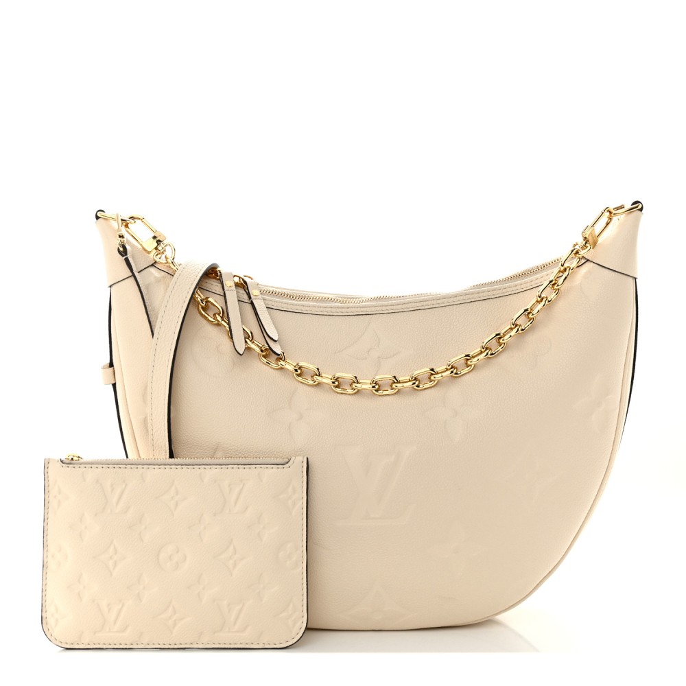 Empreinte Monogram Giant Loop Hobo Cream