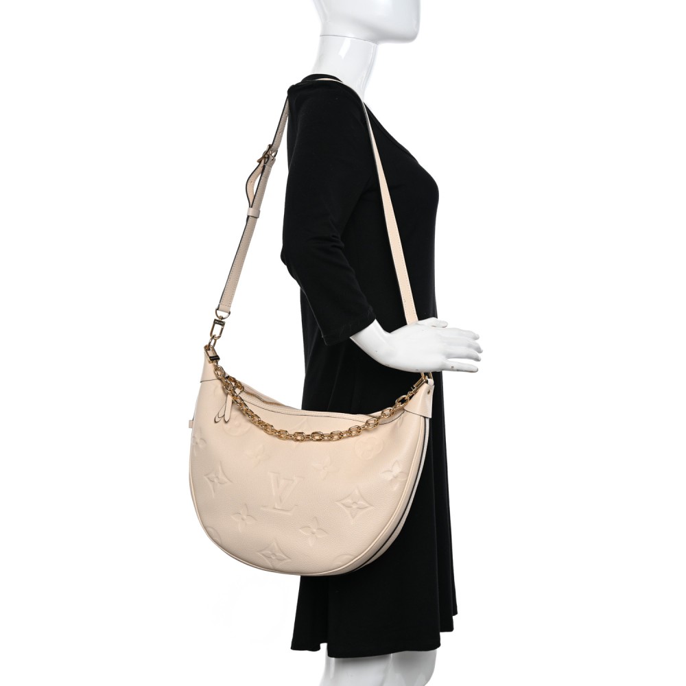 Empreinte Monogram Giant Loop Hobo Cream