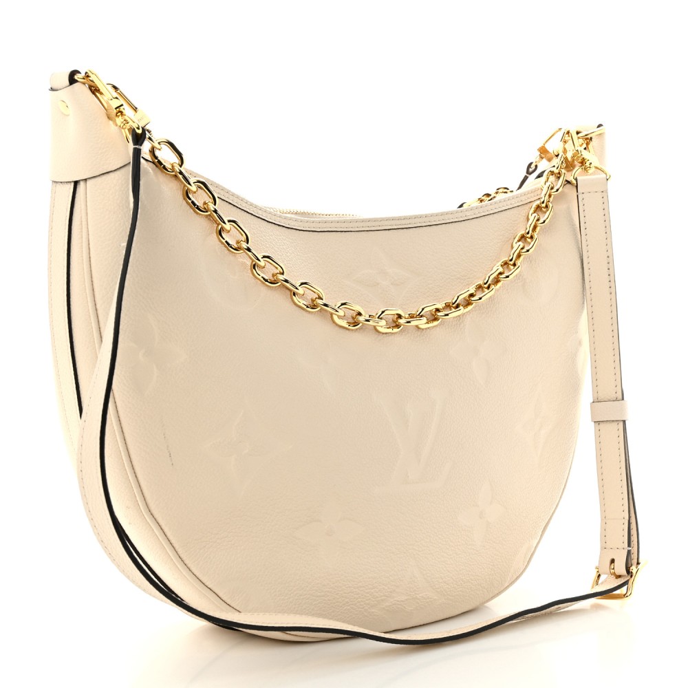 Empreinte Monogram Giant Loop Hobo Cream