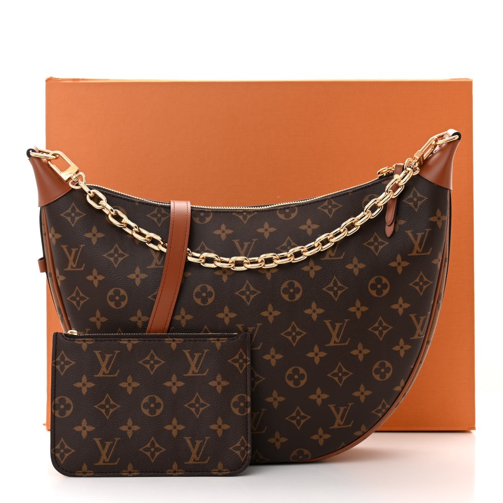 Reverse Monogram Loop Hobo