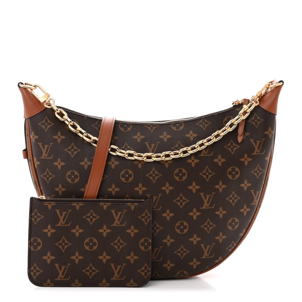 Reverse Monogram Loop Hobo