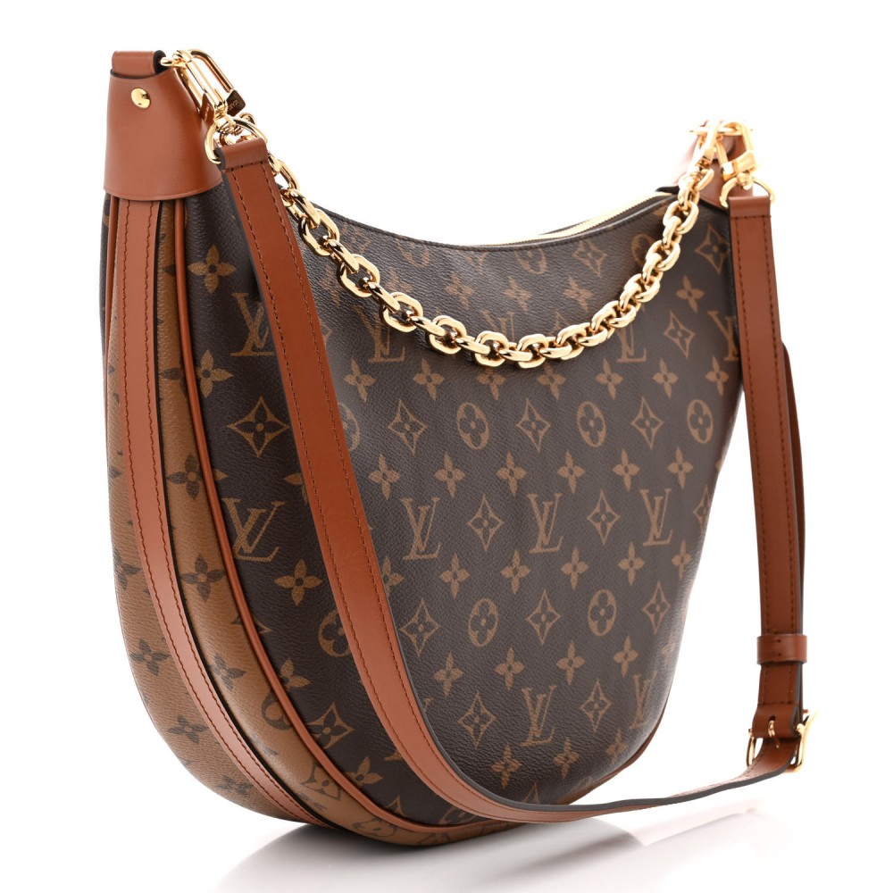 Reverse Monogram Loop Hobo