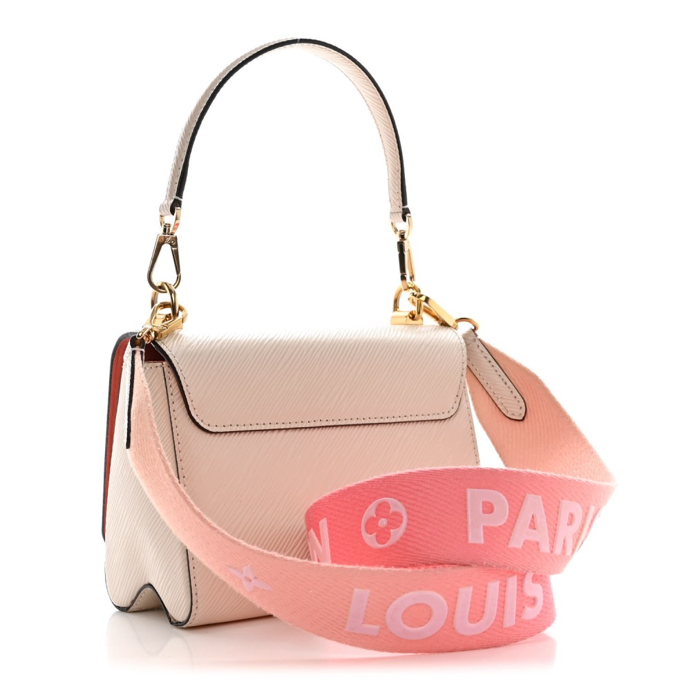 Epi Twist Shoulder Bag PM Quartz White Pink