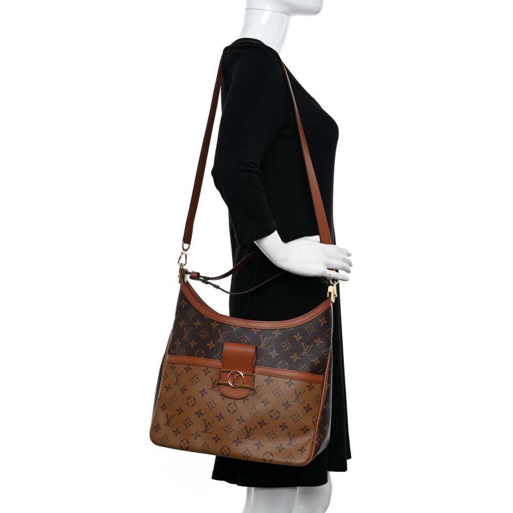 Reverse Monogram Dauphine Hobo MM