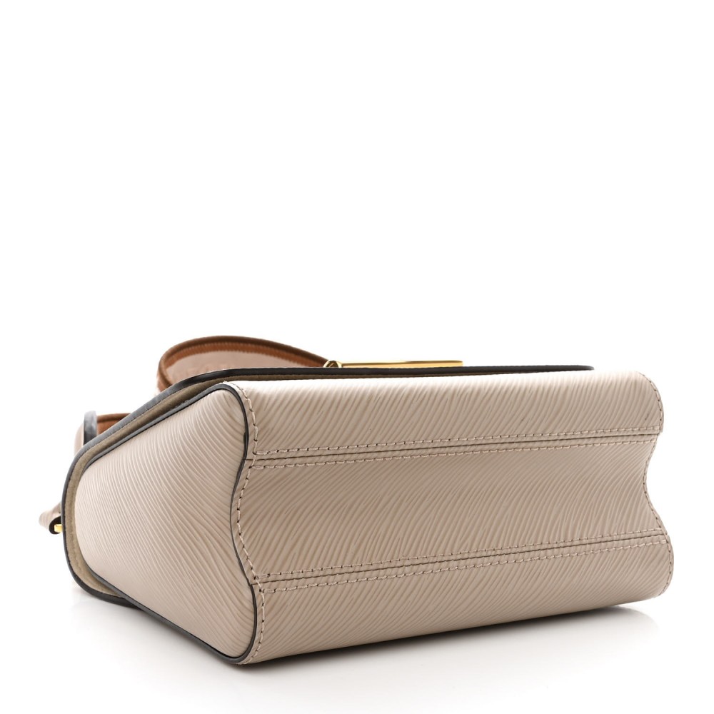 Epi Twist Top Handle Shoulder Bag PM Griege