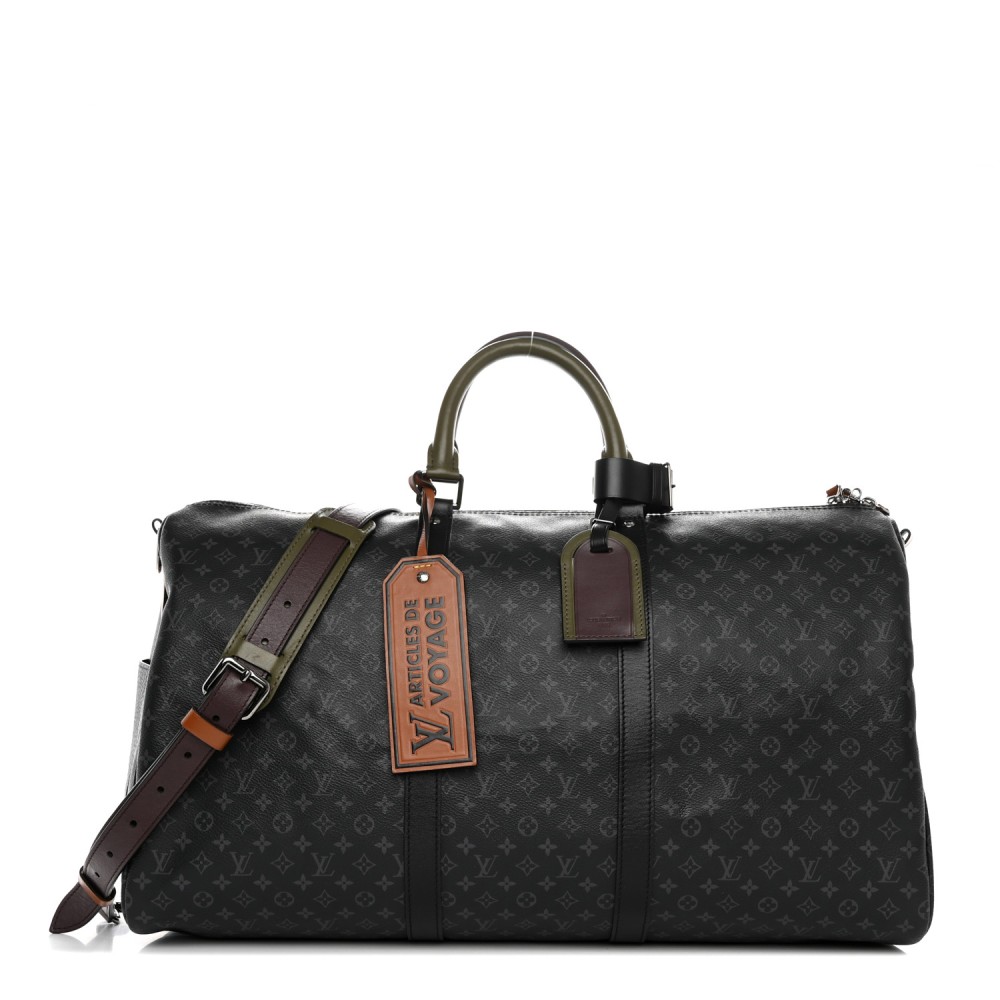 Monogram Eclipse Patchwork Keepall Bandouliere 50