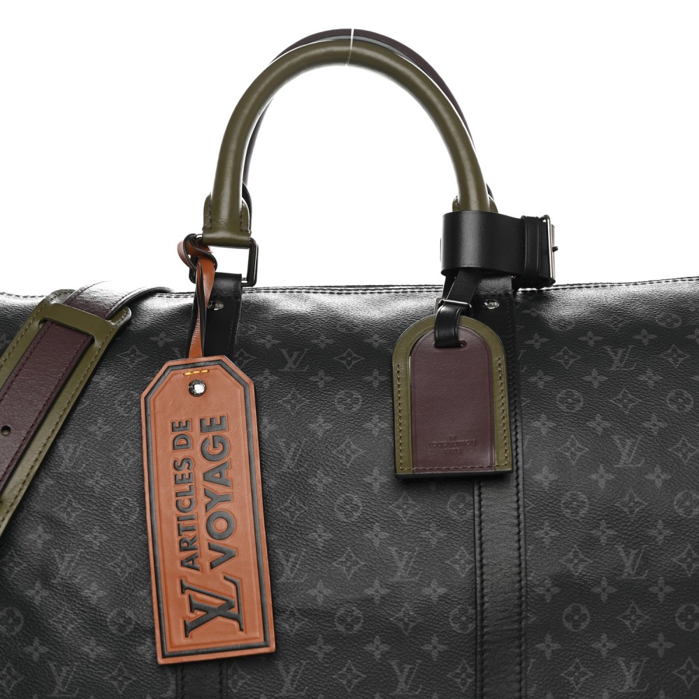 Monogram Eclipse Patchwork Keepall Bandouliere 50