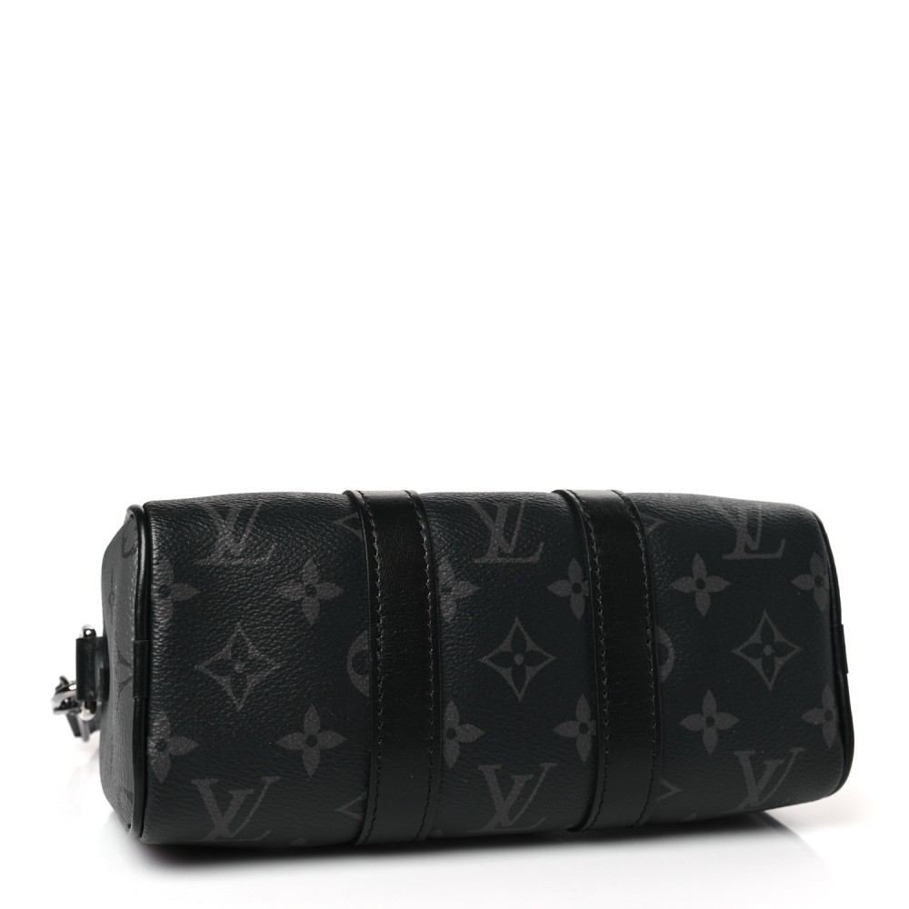 Reverse Monogram Eclipse Keepall XS Black