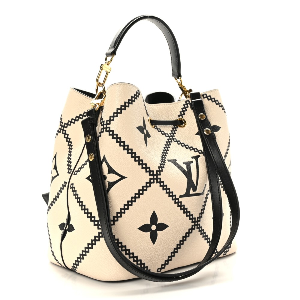 Empreinte Monogram Giant Broderies Neonoe MM Cream Black