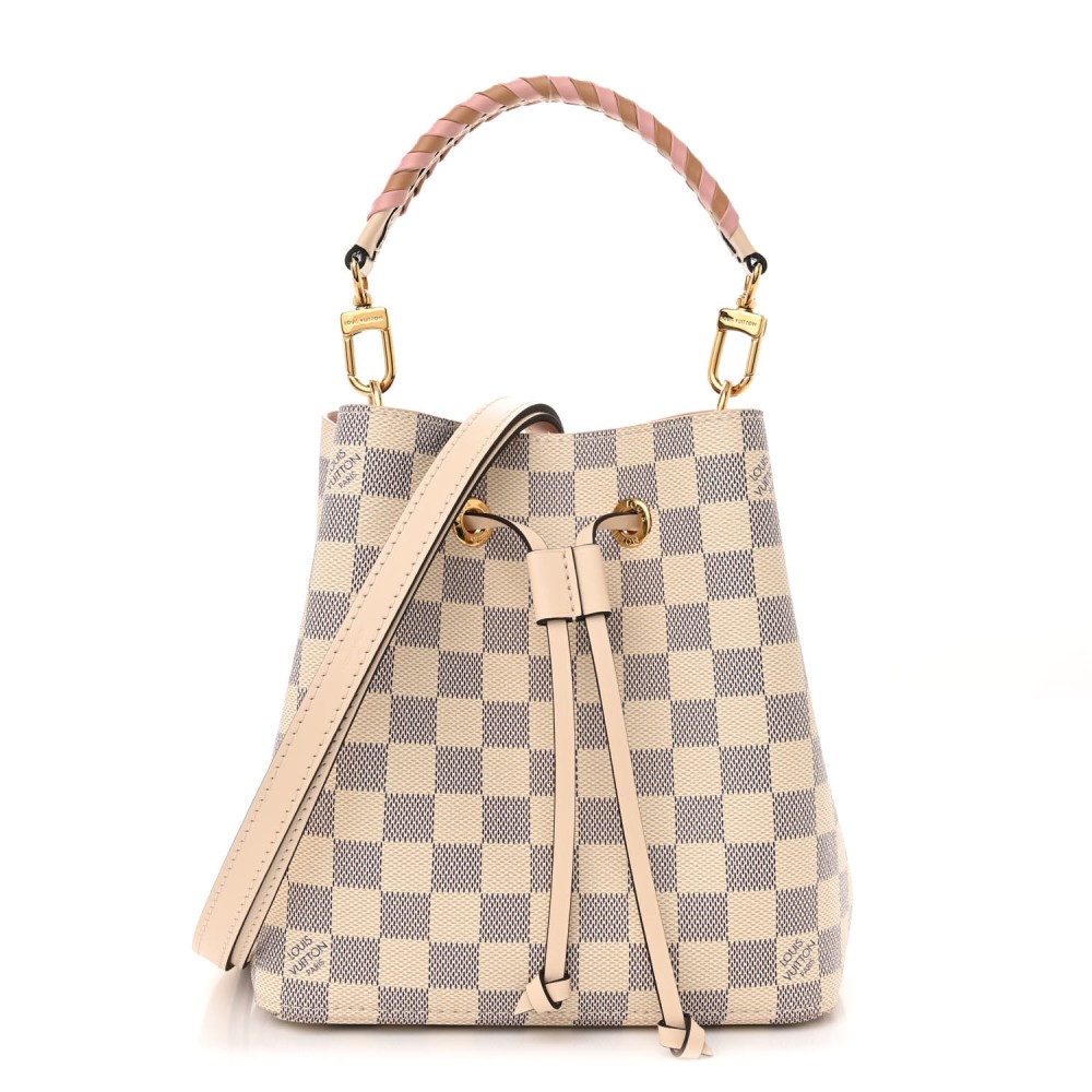 Damier Azur Braided Neonoe BB Pink