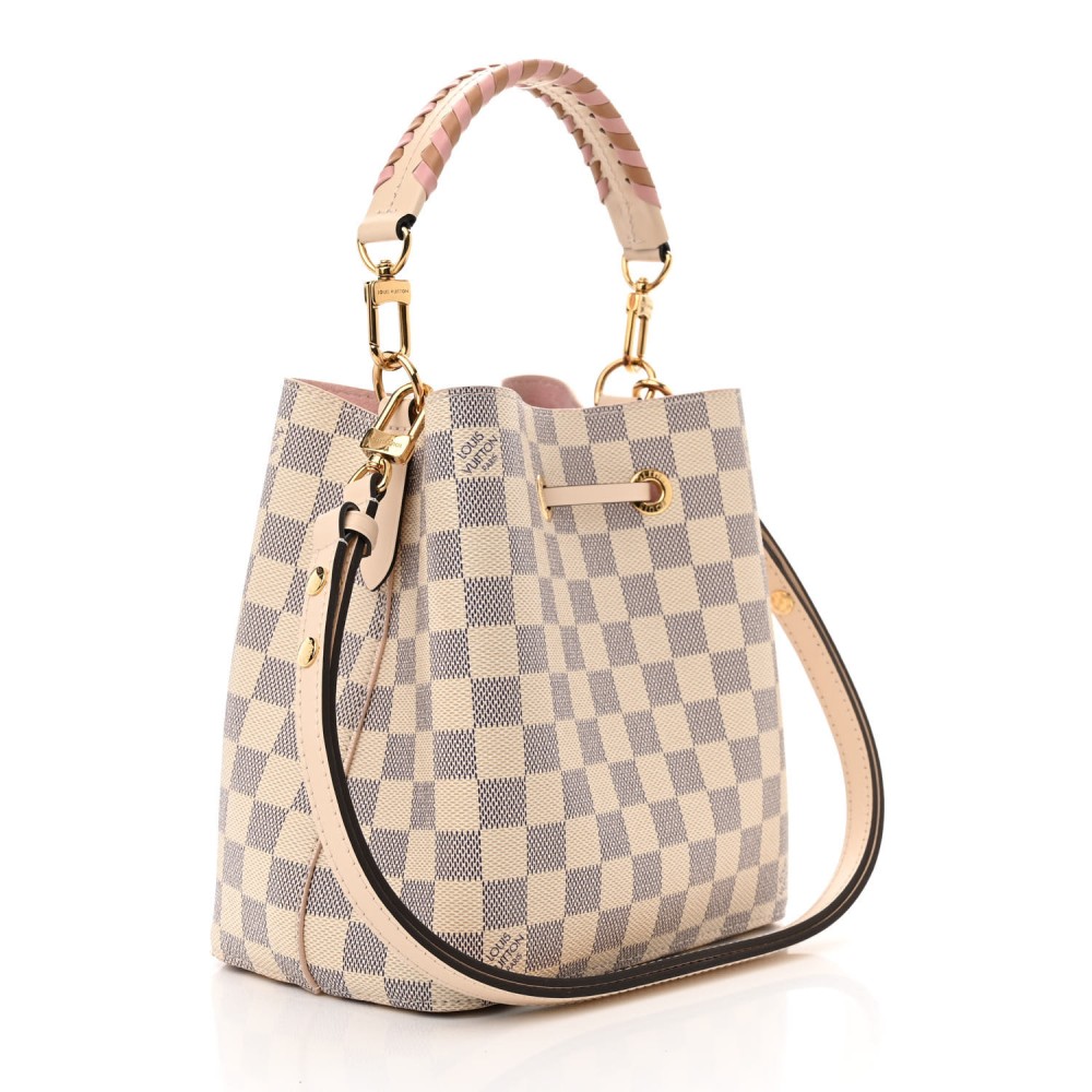 Damier Azur Braided Neonoe BB Pink