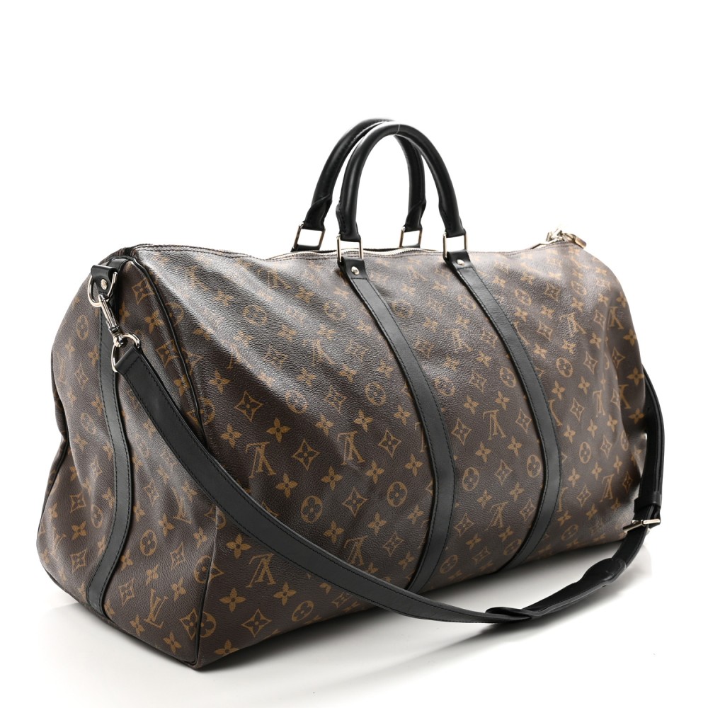 Monogram Macassar Keepall Bandouliere 55