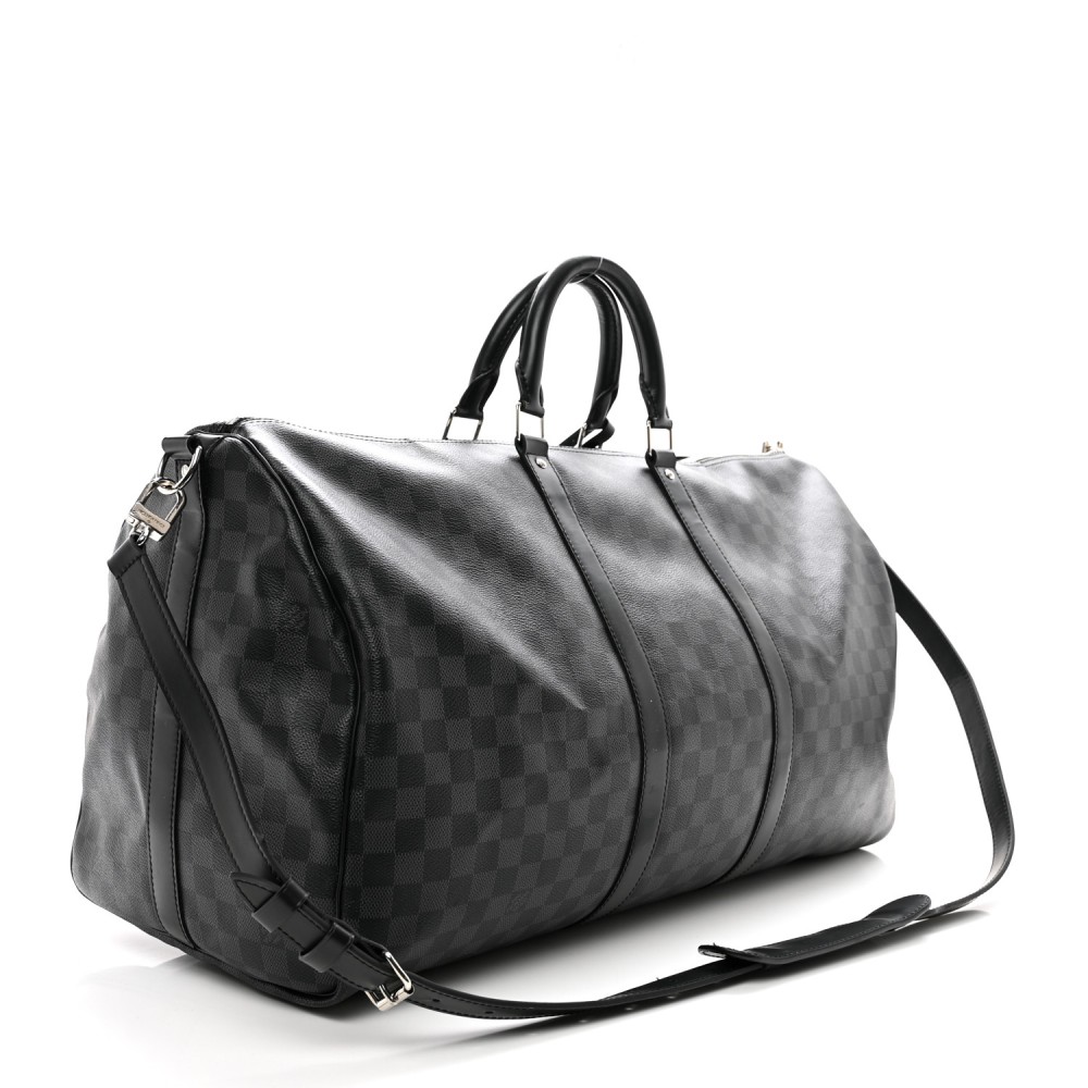 Damier Graphite Keepall Bandouliere 55