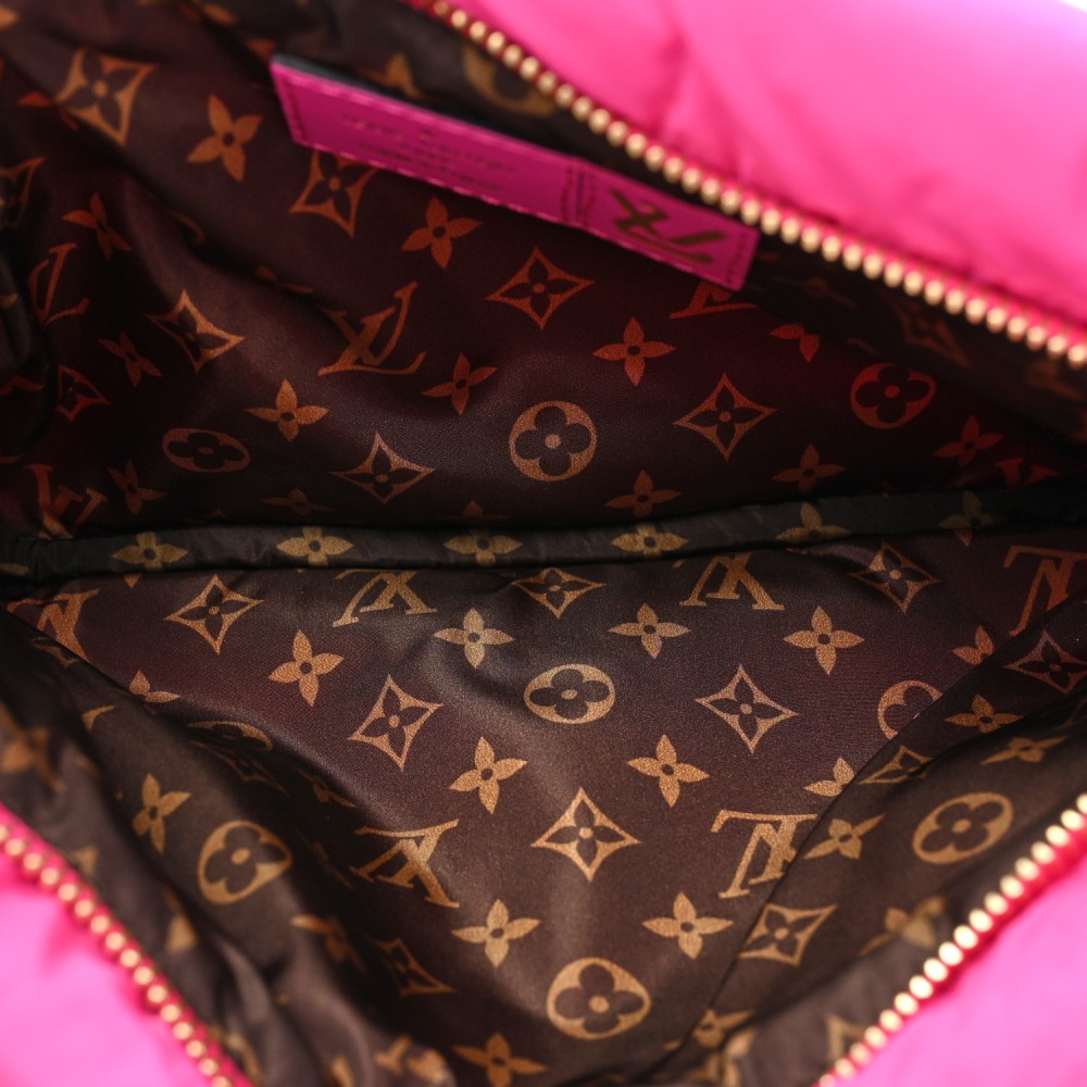 Econyl Monogram Pillow Maxi Multi Pochette Accessories Black Fuchsia