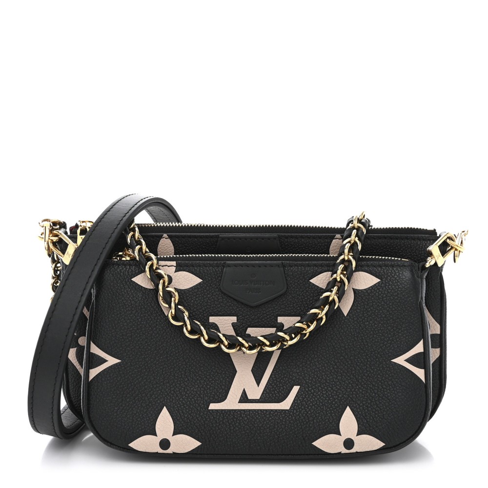 Empreinte Monogram Giant Multi Pochette Accessories Black Beige