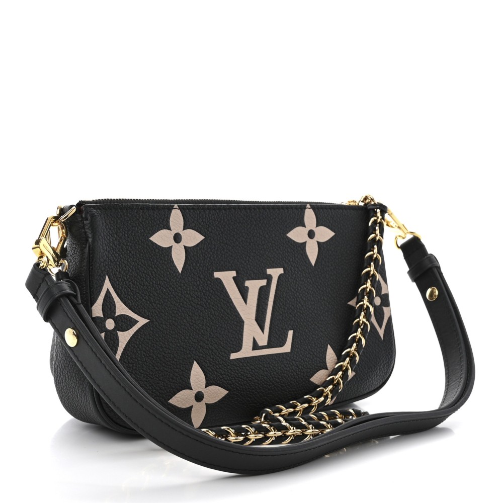 Empreinte Monogram Giant Multi Pochette Accessories Black Beige