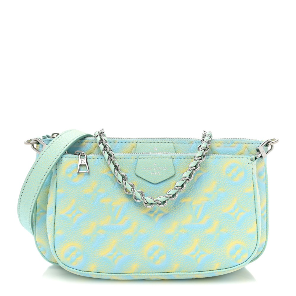 Empreinte Monogram Summer Stardust Multi Pochette Accessories Water Green