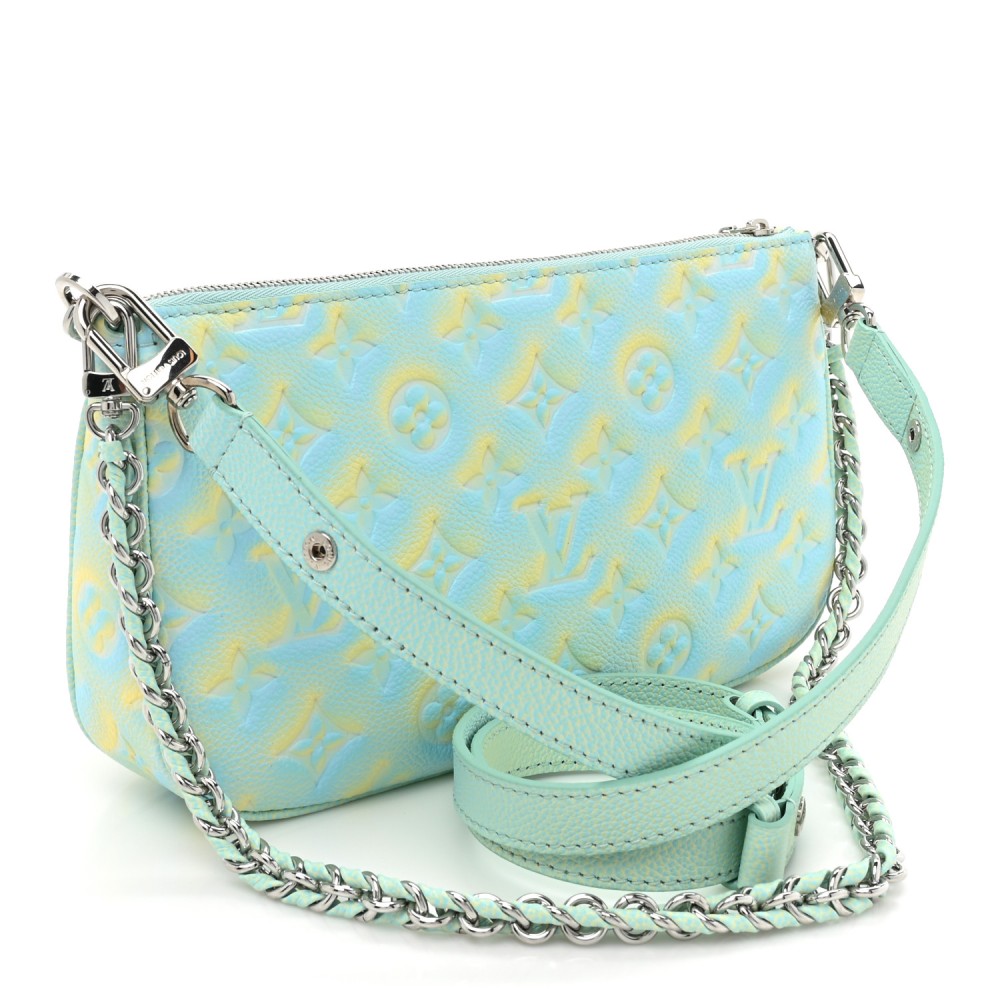 Empreinte Monogram Summer Stardust Multi Pochette Accessories Water Green