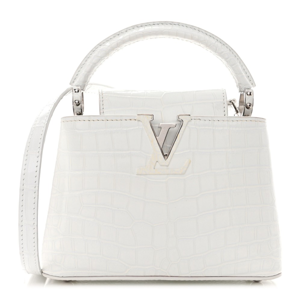 Crocodile Mini Capucines White