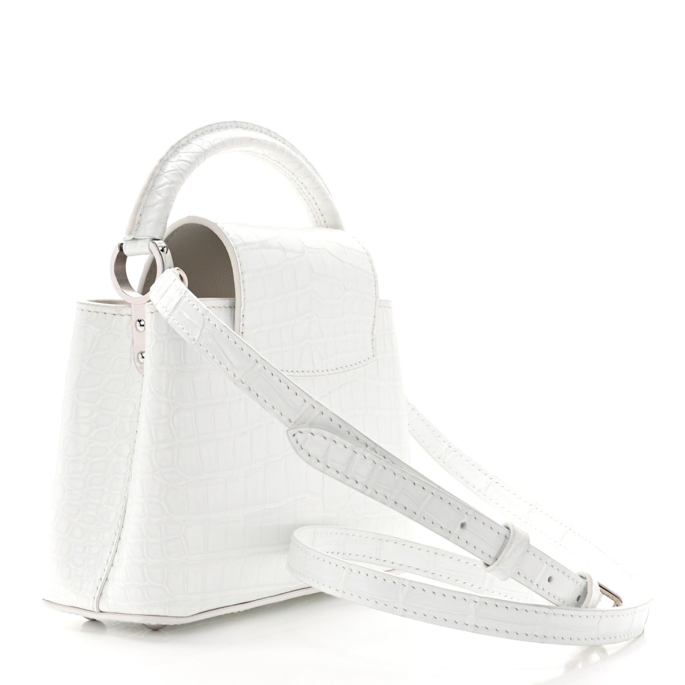 Crocodile Mini Capucines White