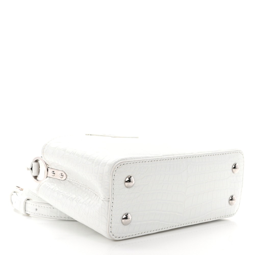 Crocodile Mini Capucines White