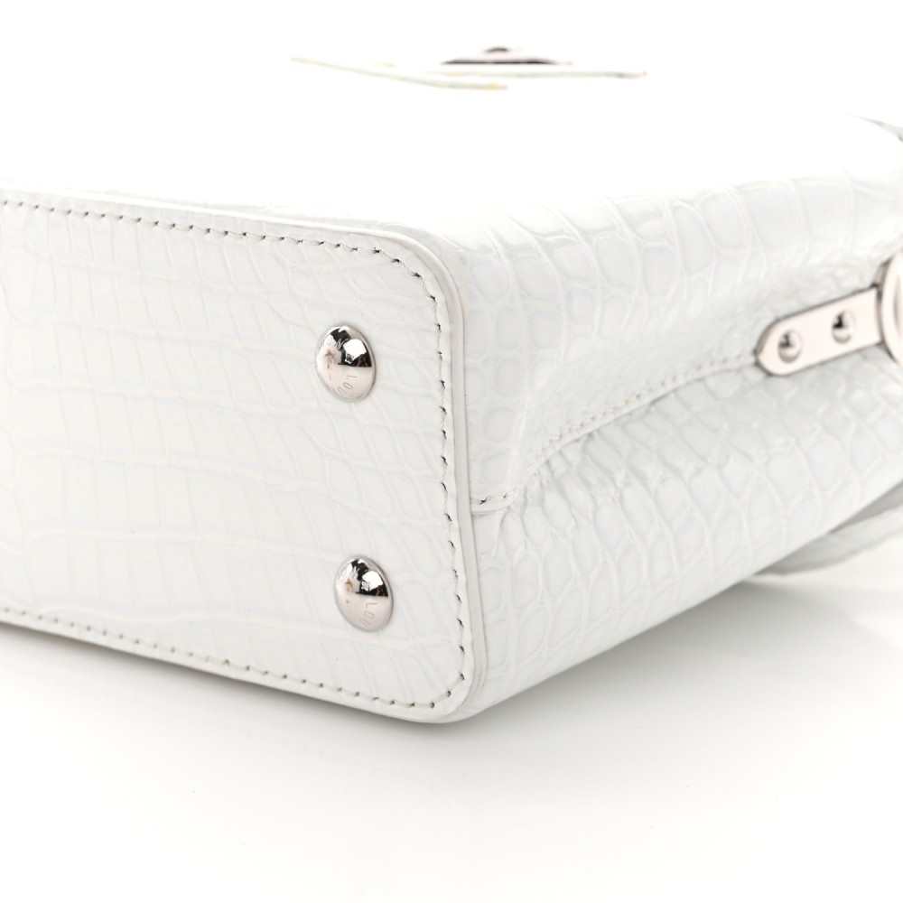 Crocodile Mini Capucines White