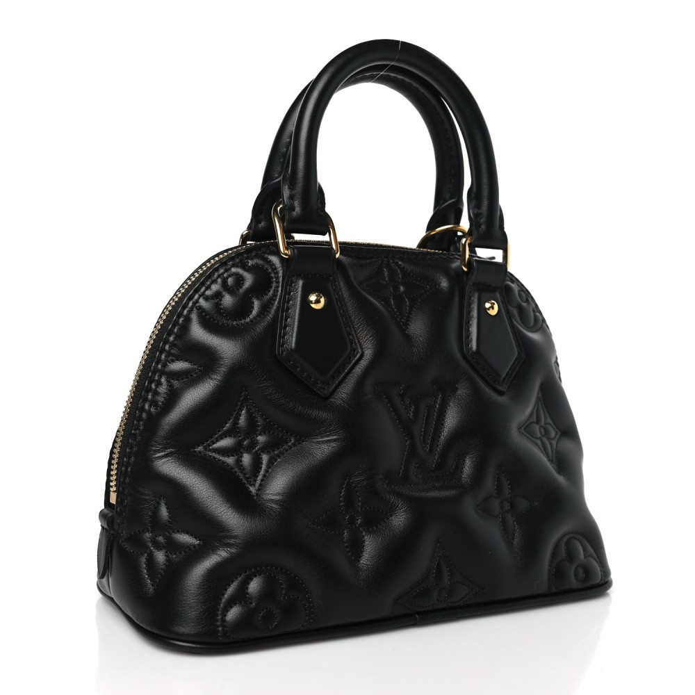 Calfskin Bubblegram Alma BB Black