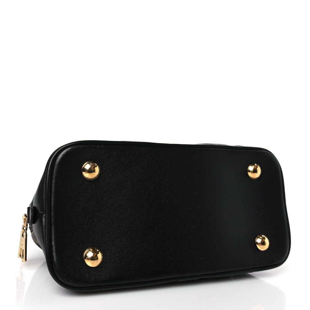 Calfskin Bubblegram Alma BB Black