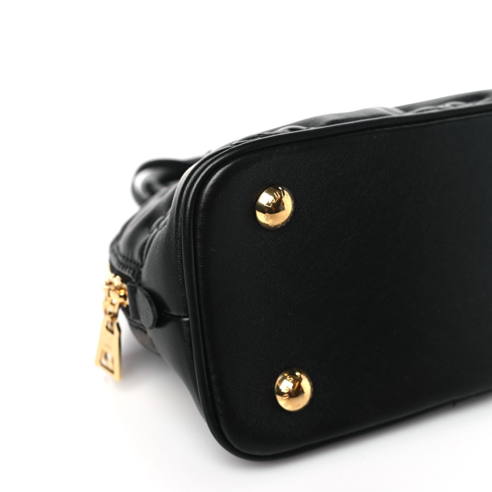 Calfskin Bubblegram Alma BB Black