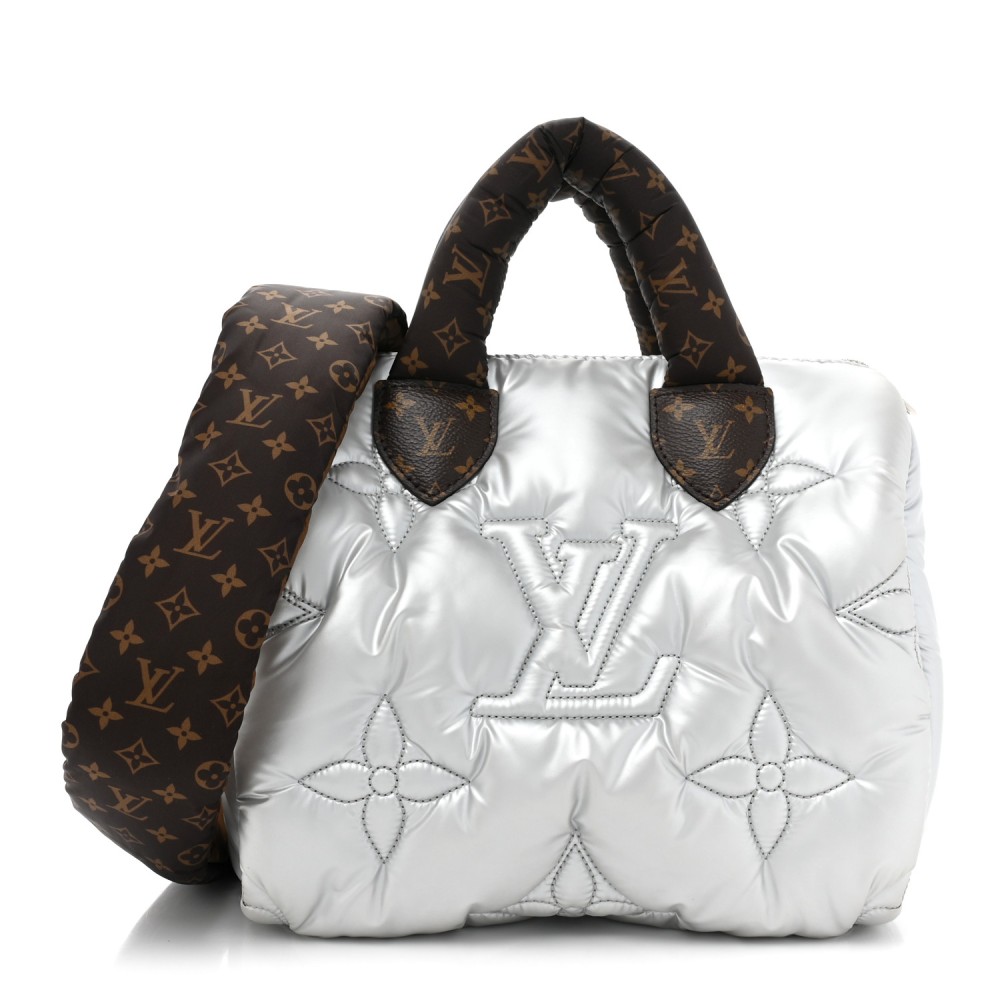 Econyl Mini Monogram Pillow Speedy Bandouliere 25 Silver