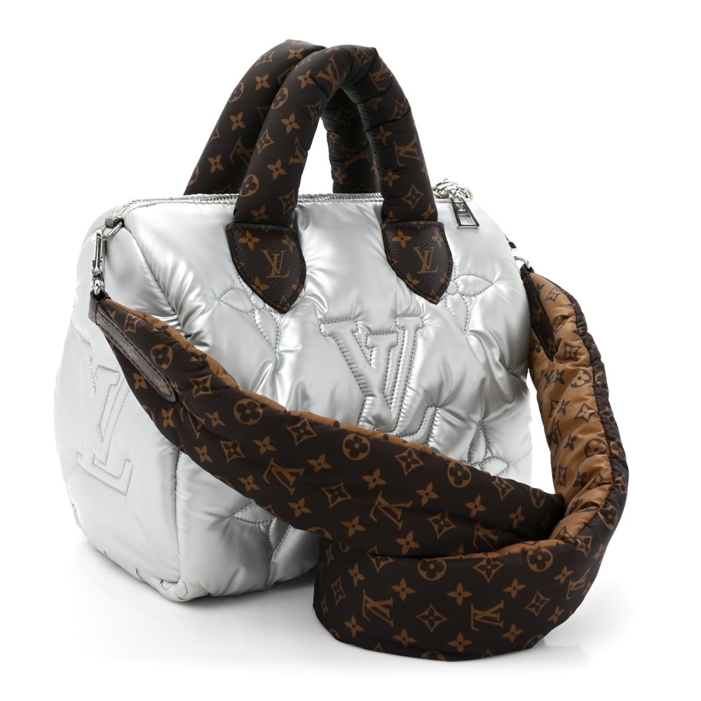 Econyl Mini Monogram Pillow Speedy Bandouliere 25 Silver