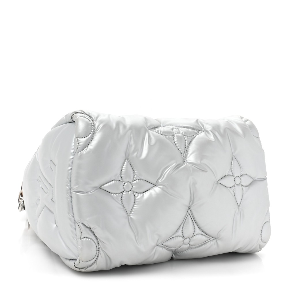 Econyl Mini Monogram Pillow Speedy Bandouliere 25 Silver