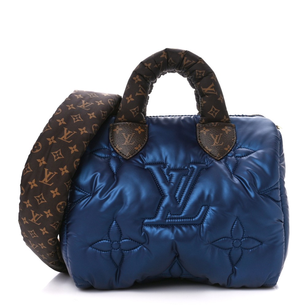 Econyl Mini Monogram Pillow Speedy Bandouliere 25 Navy